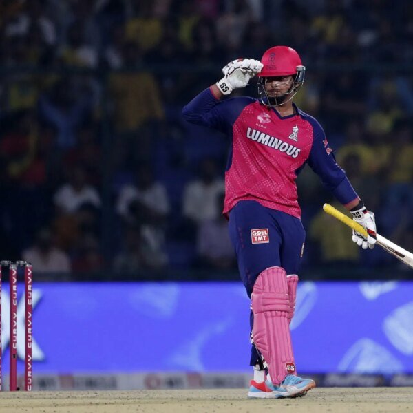 Vaibhav Suryavanshi brings out coronary heart and salute celebrations after 36-ball 100&hellip;