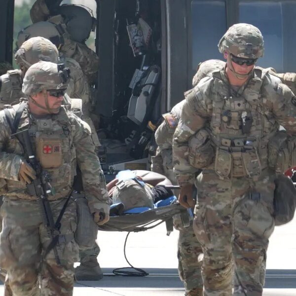 Fort Hood troopers practice underground for battlefield medical emergencies