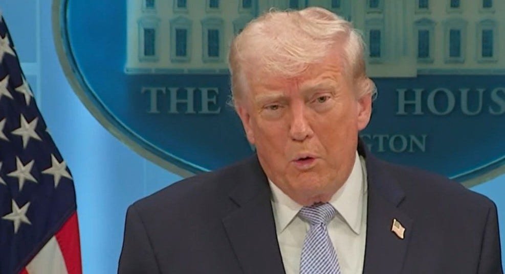 Trump Claims The Iranians Want To Be Bombed During Press Conference Fiasco