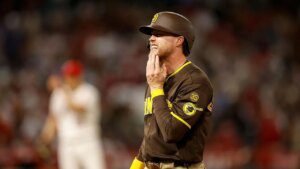 Padres’ Jake Cronenworth stays in recreation after taking 96 mph fastball to face