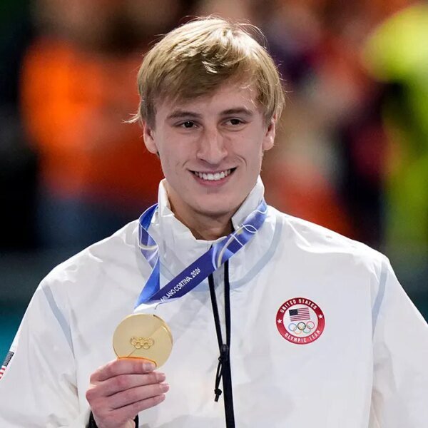 Olympic speedskater Jordan Stolz eyes LA 2028 in monitor biking swap