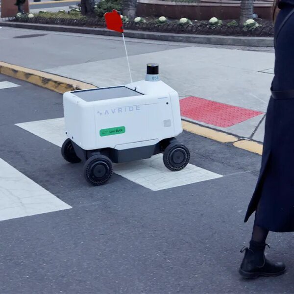 Uber Eats supply robots kicked and sat on by Philadelphia residents