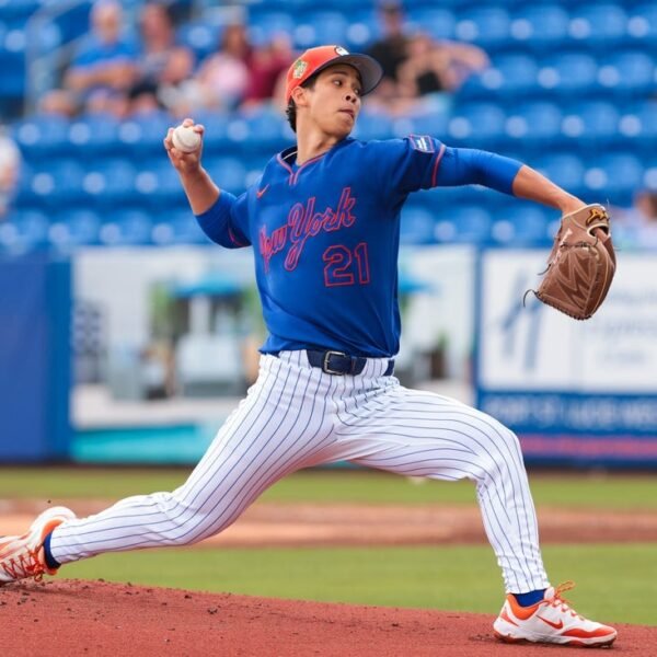 Mets name up No. 2 prospect Jonah Tong, DFA Craig Kimbrel