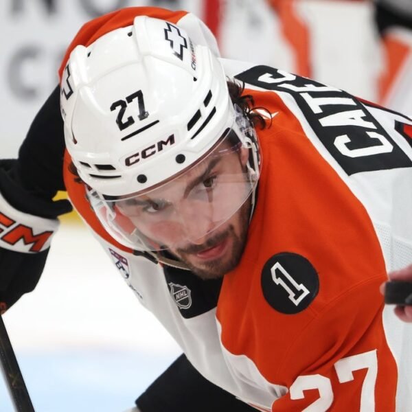 Flyers’ Noah Cates (decrease physique) out for remainder of sequence vs. Canes
