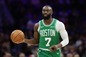 Celtics’ Jaylen Brown vital of refs for ‘agenda,’ calls out 76ers’ Joel Embiid