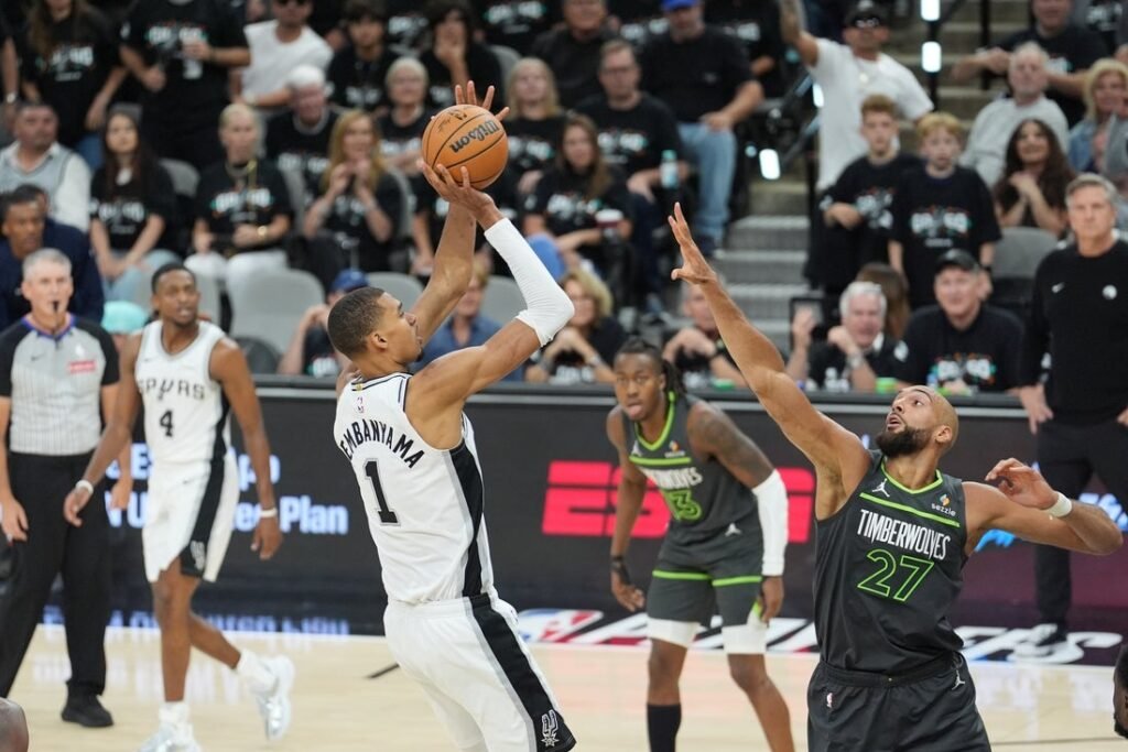 Spurs blow previous Timberwolves, even collection in Game 2