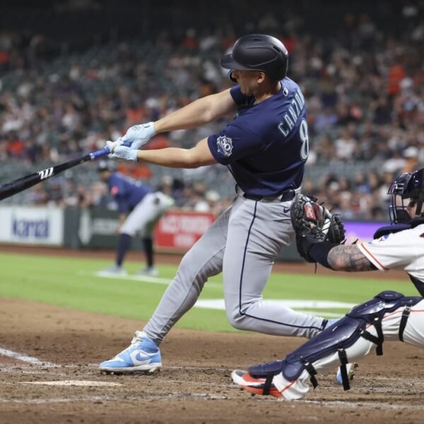 Dominic Canzone’s slam backs Bryan Woo as M’s rout Astros