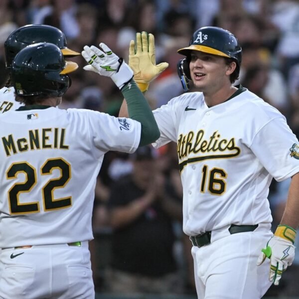 Athletics’ Nick Kurtz goals to proceed energy surge vs. Giants