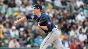 Emerson Hancock, Mariners high A’s, cease Nick Kurtz’s on-base streak