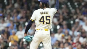 Brewers’ Abner Uribe suspended 1 recreation for inappropriate gesture