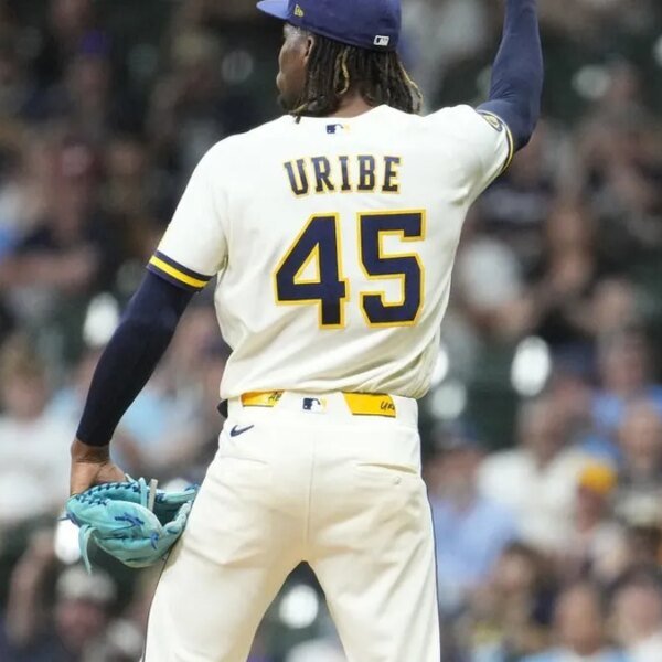 Brewers’ Abner Uribe suspended 1 recreation for inappropriate gesture