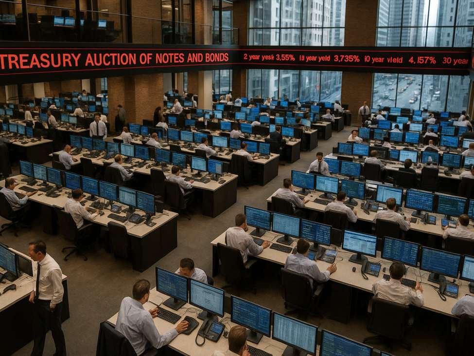 US treasury auctions off $25 billion of 30 yr bonds at a excessive yield of 5.046%