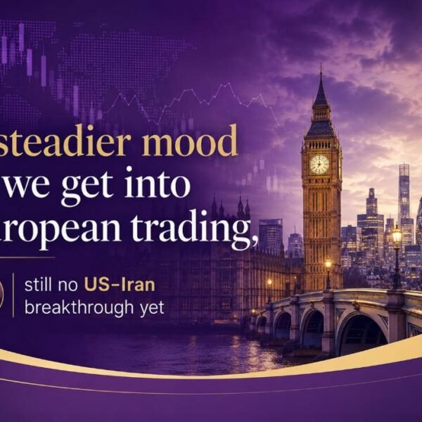 A steadier temper as we get into European buying and selling, nonetheless&hellip;