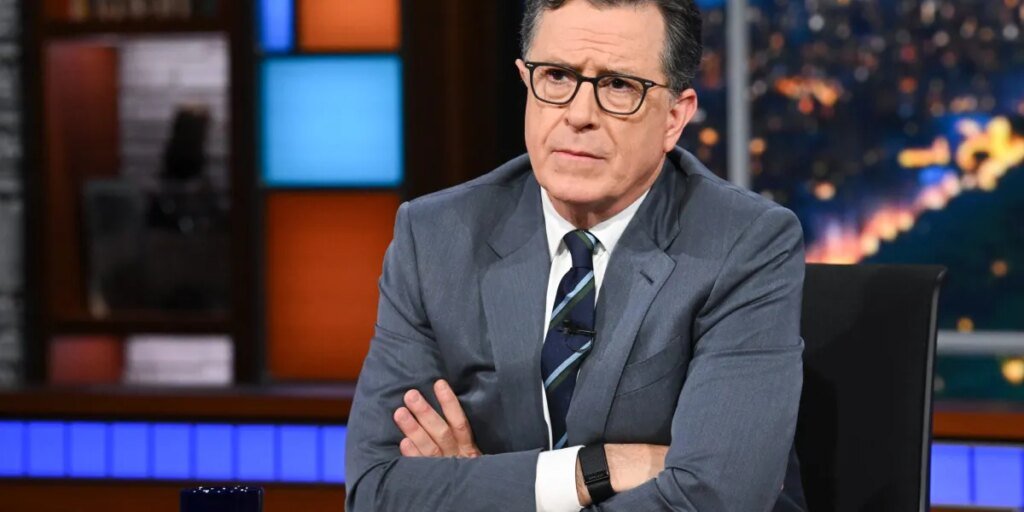 Stephen Colbert indicators off tonight. CBS cites funds, however the Late Show host blames Trump