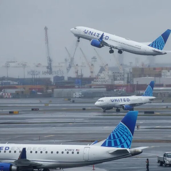 A United Airlines aircraft hits a truck and lightweight pole whereas touchdown&hellip;
