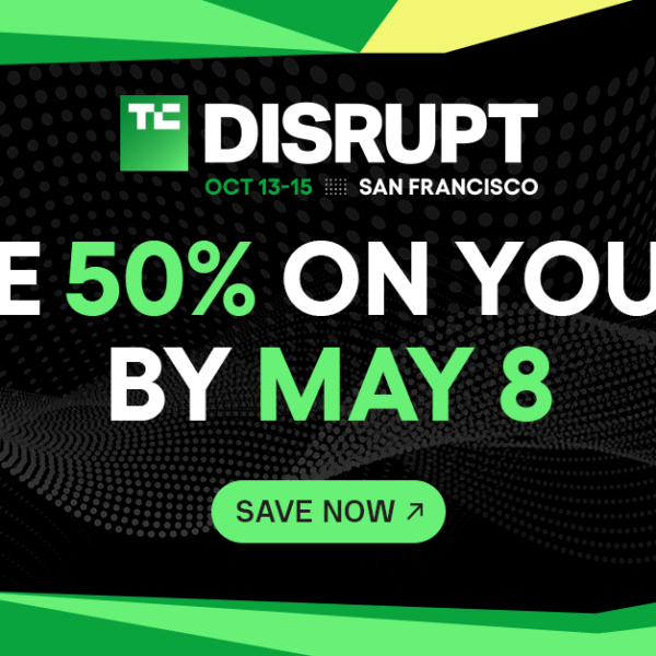 5 days to get 50% off a second Disrupt 2026 go