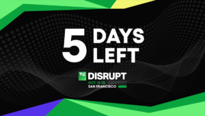 5 days left: Save as much as $410 on Disrupt 2026 passes