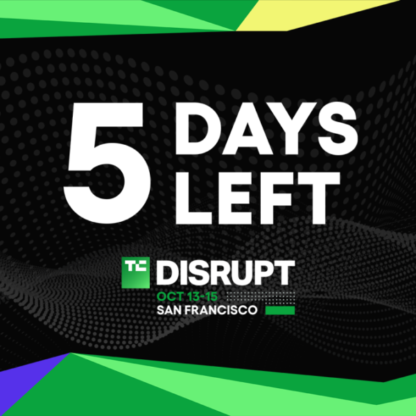 5 days left: Save as much as $410 on Disrupt 2026 passes