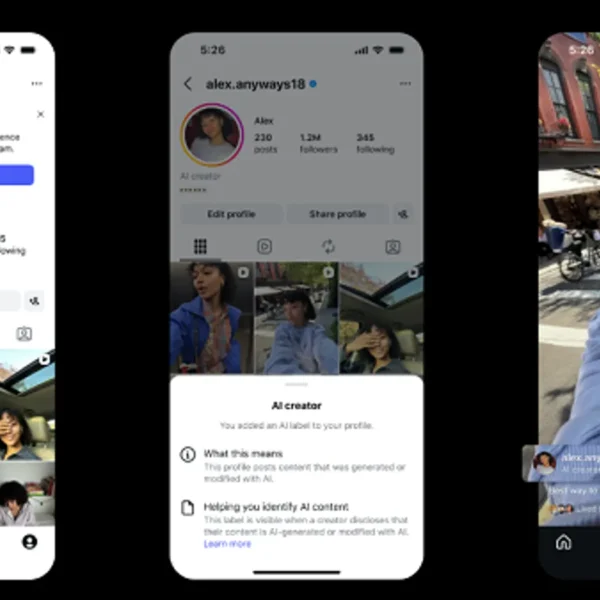 Instagram provides AI Creator labels