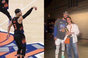 “Josh is Such a Hater”: Knicks Fans in Sitches as Josh Hart Side Eyes Jalen Brunson and Wife Ali Brunson’s Romantic Moment 