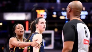 Caitlin Clark will get technical foul after tense interplay with referee in Fever win over Sparks