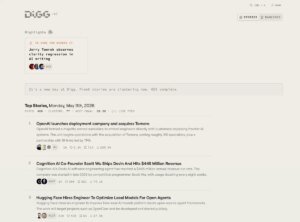 Digg tries once more, this time as an AI information aggregator