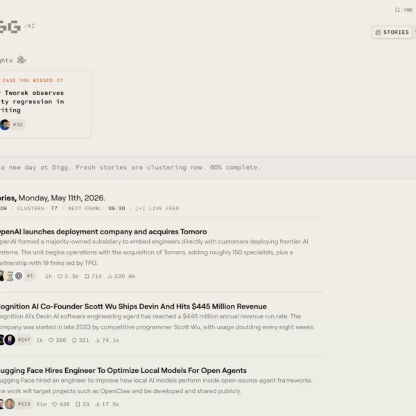 Digg tries once more, this time as an AI information aggregator