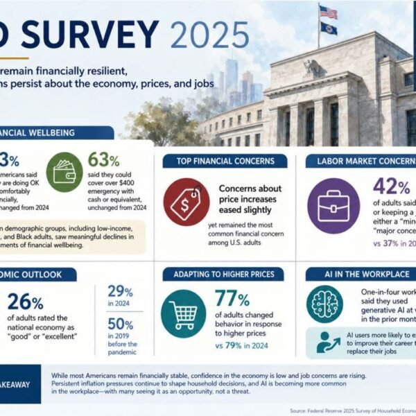 Fed:Americans remained financially resilient in 2025, however worries beneath the floor grew