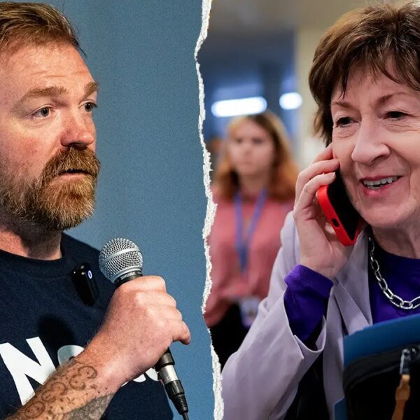 Collins-aligned group launches ‘purple flags’ website focusing on Senate opponent