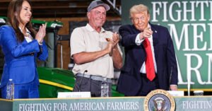 Trump Greets Farmers in Wisconsin, however Says He Could Be Home Watching TV