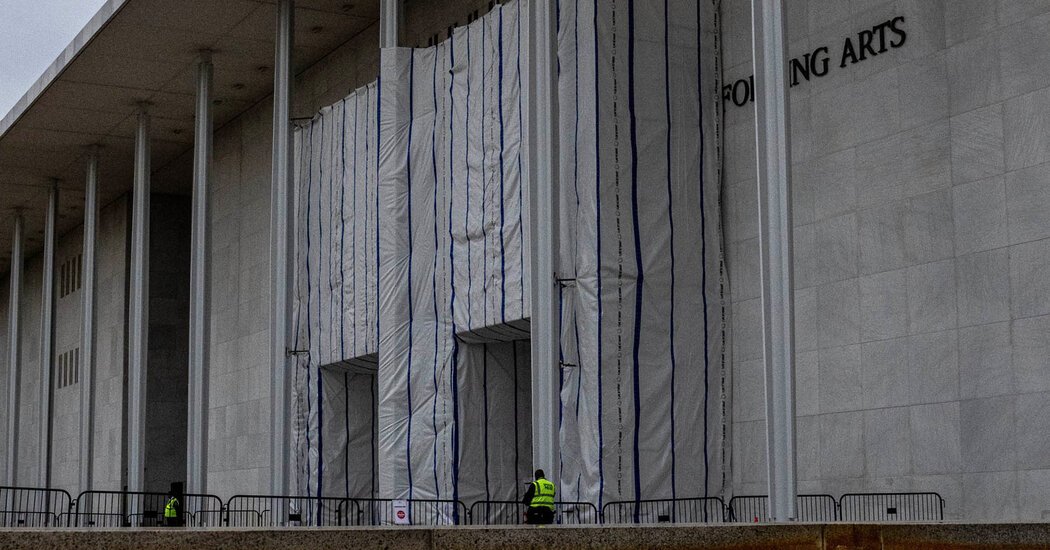‘A Literal Coverup’: What Is the Kennedy Center Hiding Behind Those Tarps?