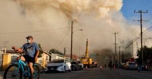 Boyle Heights Warehouse Fire Spreads Smoke Across Los Angeles