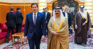Iran Strikes Ship in Strait of Hormuz as Rubio Meets Gulf Leaders