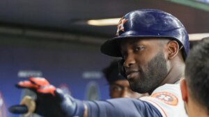 Yordan Alvarez doing injury as Astros go for sweep of A’s