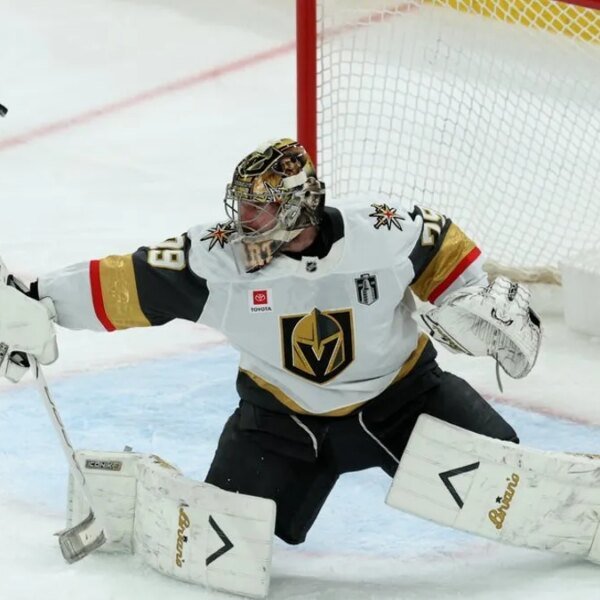 Knights belief in Carter Hart with Canes on cusp of taking Stanley…