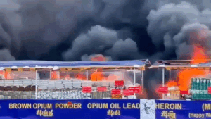 Burma burns $600M price of heroin, meth and different confiscated medication