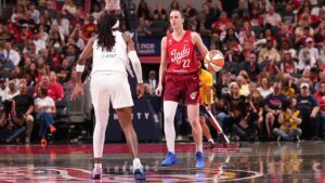 Caitlin Clark debuts signature Nike shoe throughout Fever tunnel stroll