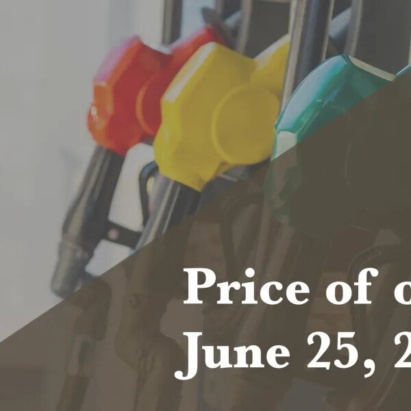 Current value of oil as of June 25, 2026