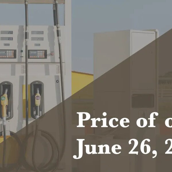 Current value of oil as of June 26, 2026