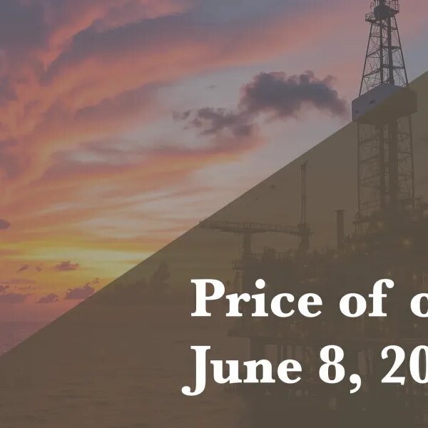 Current value of oil as of June 8, 2026