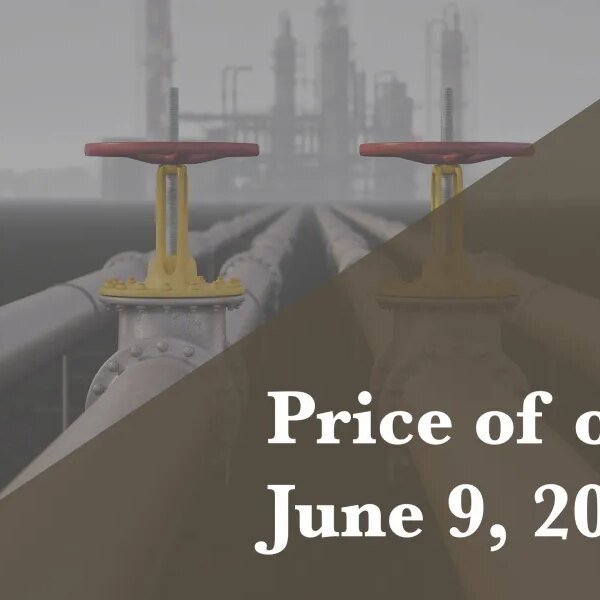 Current value of oil as of June 9, 2026