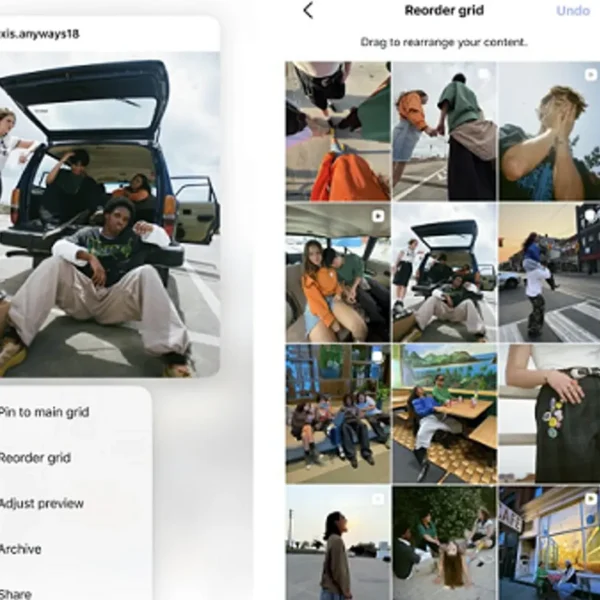 Instagram releases profile grid rearranging