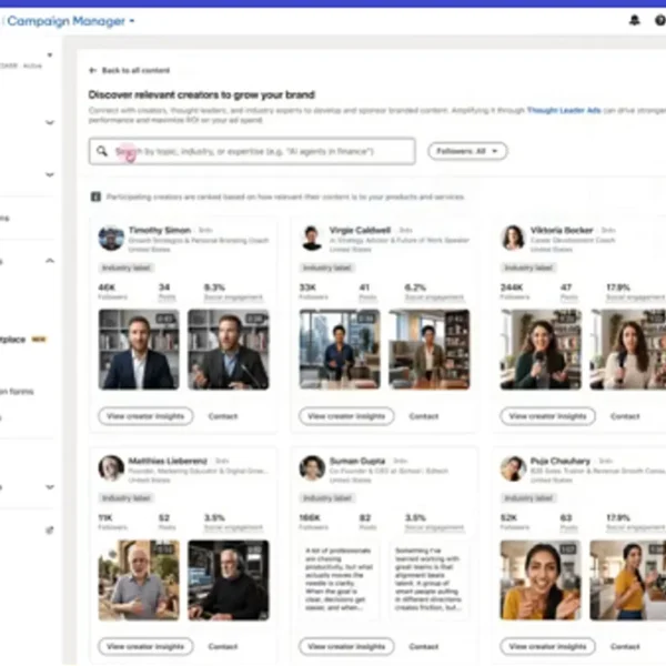 LinkedIn launches its personal Creator Marketplace