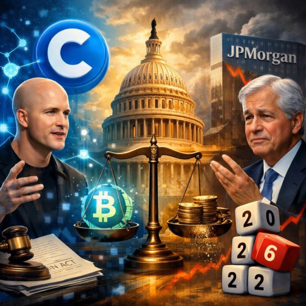 CLARITY Act News: Coinbase CEO Responds To Dimon While JPMorgan Sees Low…
