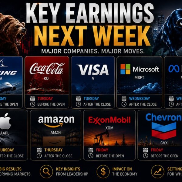 Next week’s earnings calendar heats up