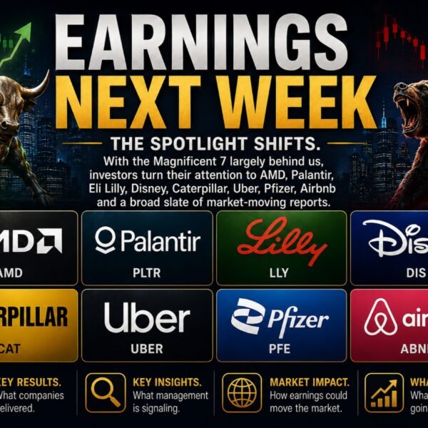 Next Week’s Earnings Calendar: Focus Shifts Beyond Big Tech