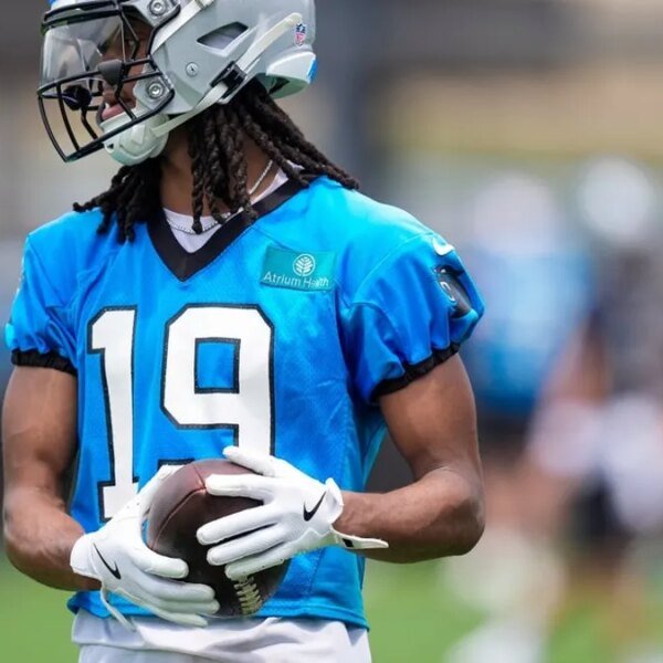 Panthers rookie WR Chris Brazzell carted off with damage