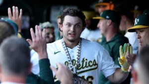 A’s Nick Kurtz to begin All-Star Game instead of ailing Vladimir Guerrero Jr.