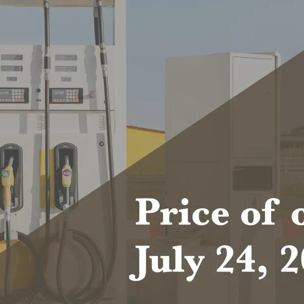 Current value of oil as of July 24, 2026
