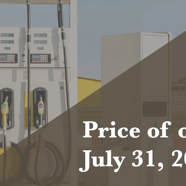 Current value of oil as of July 31, 2026